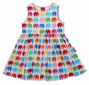 Baby-Kleidchen mit Höschen und Partykleid Elefanten