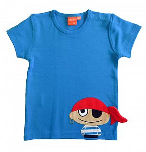 Jumpsuit und T-Shirt blau Pirat