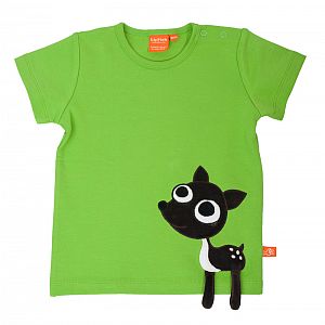 T-Shirt grün Reh