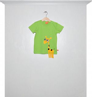 T-Shirt grün Giraffe