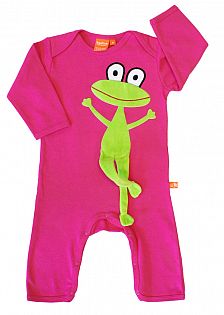 Jumpsuits langarm pink mit Frosch
