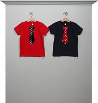 Shirts rot und dunkelblau Punkte