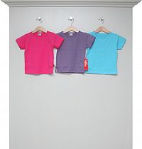 T-Shirts fuchsia, lila und aqua